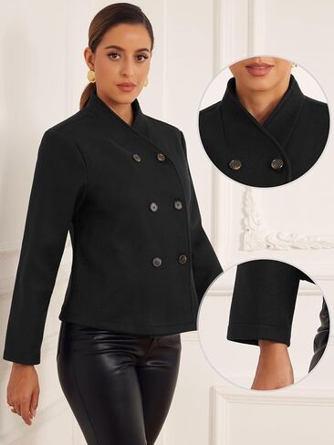 ALLEGRA K WINTER PEA COAT FOR WARDATATION STANCALAN TRIP in Saudi Arabia