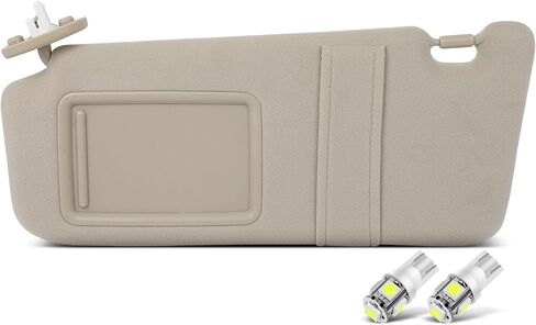SCITOO Left & Right sides Gray Sun Visor Assembly fit for 2002 2003 2004 2005 2006 2007 2008 for Dodge Ram 1500 w/o Sunroof in Saudi Arabia