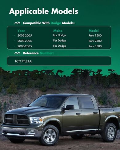SCITOO Left & Right sides Gray Sun Visor Assembly fit for 2002 2003 2004 2005 2006 2007 2008 for Dodge Ram 1500 w/o Sunroof in Saudi Arabia