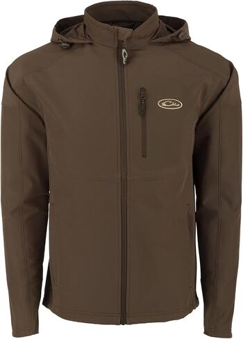 DRAKE Men's Rain Brake Durable Adjustable Lightweight Stretchy DWR Water Repellent Outdoor Casual Softshell Hooded Jacket in Saudi Arabia