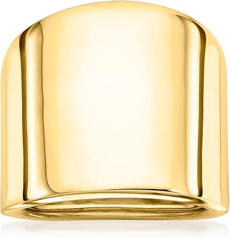 Ross-Simons Italian 14kt Yellow Gold Wide Polished Ring in Saudi Arabia
