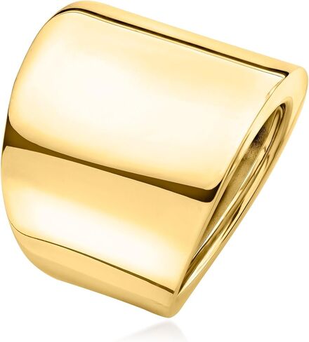 Ross-Simons Italian 14kt Yellow Gold Wide Polished Ring in Saudi Arabia