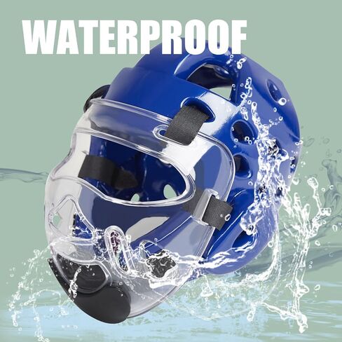 Youth & Adults Taekwondo Headgear – Adjustable MMA Helmet with Removable Face Shield & Ultra-Soft Padding for Kickboxing, Muay Thai, Combat Training in Saudi Arabia