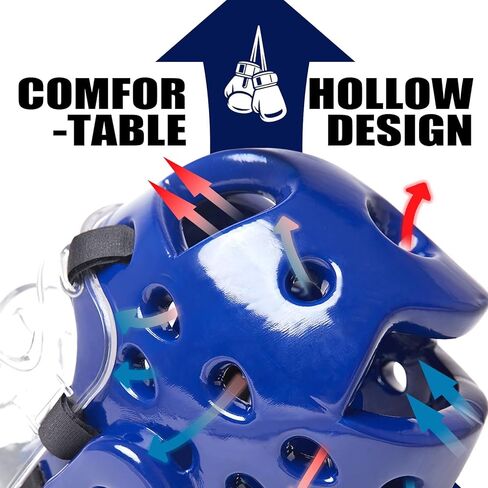 Youth & Adults Taekwondo Headgear – Adjustable MMA Helmet with Removable Face Shield & Ultra-Soft Padding for Kickboxing, Muay Thai, Combat Training in Saudi Arabia