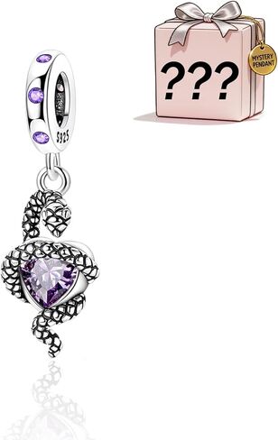 قطعتان في المجموع - 925 سحر حبة سيلف سيلف سيلف فضي لأساور باندورا وسحر قلادة سحر الأزياء - تعطي بشكل عشوائي سحرًا مفاجئًا in Kuwait