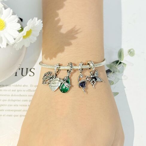 قطعتان في المجموع - 925 سحر حبة سيلف سيلف سيلف فضي لأساور باندورا وسحر قلادة سحر الأزياء - تعطي بشكل عشوائي سحرًا مفاجئًا in Kuwait