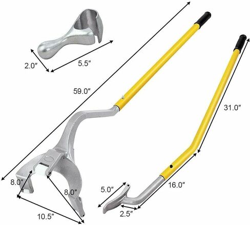 #US 17.5"- 24" Tire Mount Demount Kit Tubeless Truck Bead Breaker Tire Changing Tool in Saudi Arabia