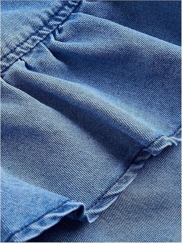 Soly Hux Women's Plus Size Size Jean Skirt Y2K Bow Bow Layered Layered Midi Denim Tarts in Kuwait