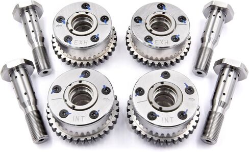 4PCS Intake&Exhaust VVT Camshaft Gear Sprockets & 4PCS Oil Control Valve Cam 5184369AH 5184370AH 5184150AF for 3.6L Pentastar Engine V6 Chrysler Dodge Avenger Challenger Charger Journey Cherokee Jeep in Saudi Arabia