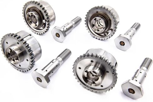 4PCS Intake&Exhaust VVT Camshaft Gear Sprockets & 4PCS Oil Control Valve Cam 5184369AH 5184370AH 5184150AF for 3.6L Pentastar Engine V6 Chrysler Dodge Avenger Challenger Charger Journey Cherokee Jeep in Saudi Arabia
