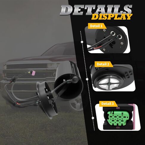 84412924 Def Exhaus Fluid Heater متوافق مع 2012-2016 Silverado 3500 HD 2500 HD 2012-2016 Sierra 2500 HD 3500 HD 6.6L استبدال EM1212URH F01C600337 in Kuwait