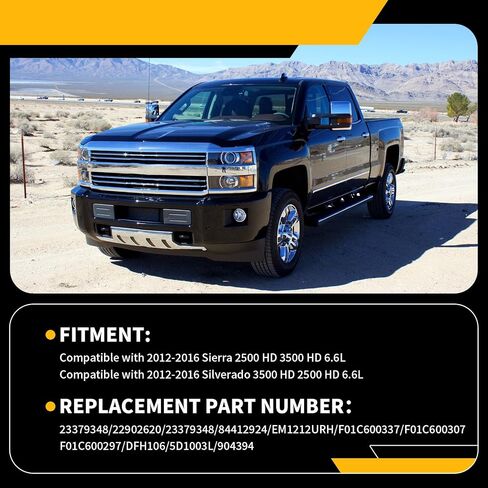 84412924 Def Exhaus Fluid Heater متوافق مع 2012-2016 Silverado 3500 HD 2500 HD 2012-2016 Sierra 2500 HD 3500 HD 6.6L استبدال EM1212URH F01C600337 in Kuwait
