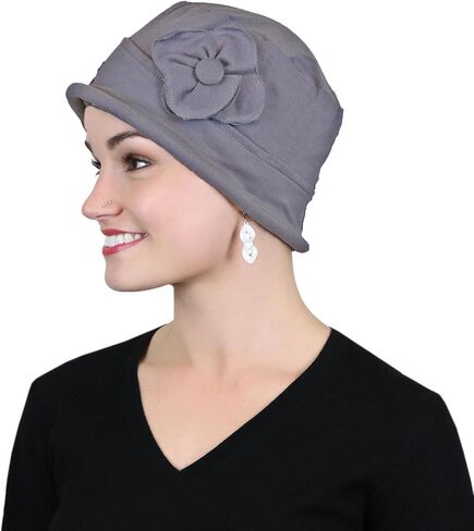 القبعات الأوشحة والمزيد من الأواره الكيميائية للنساء 100 ٪ تمشيط القطن Cloche Cancer القبعات 50+ UPF حماية الشمس غاتسبي in Kuwait