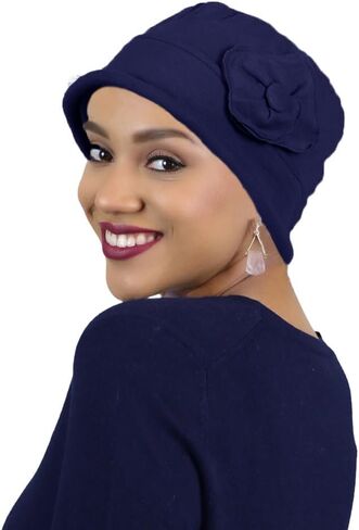 القبعات الأوشحة والمزيد من الأواره الكيميائية للنساء 100 ٪ تمشيط القطن Cloche Cancer القبعات 50+ UPF حماية الشمس غاتسبي in Kuwait