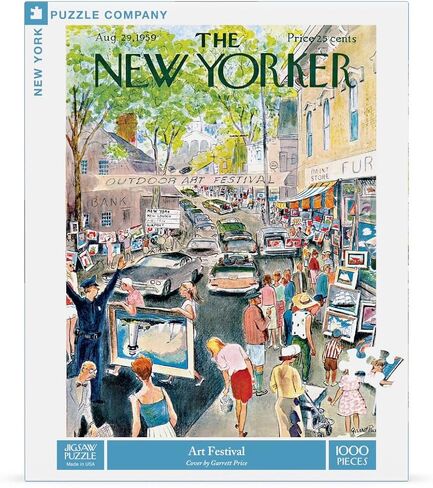 New York Puzzle Company - New Yorker Art Shop - 1000 Piece Jigsaw Puzzle for Adults by Robert Kraus in Saudi Arabia
