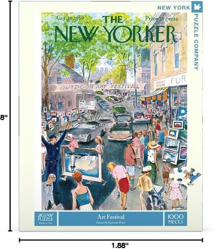New York Puzzle Company - New Yorker Art Shop - 1000 Piece Jigsaw Puzzle for Adults by Robert Kraus in Saudi Arabia