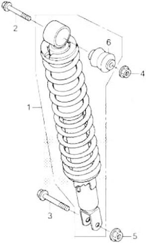 Rear Left Right Shock Absorber Fits Honda Rancher TRX420 (2014-2023) in Saudi Arabia