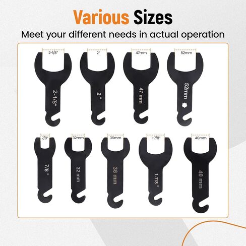 MaxPeedingRods 10pcs مجموعة مفكري القابض من المعجبين ، مجموعة أدوات إزالة القابض مع Ford/GM/chrysler/Jeep/VW/BMW ، يقوم مجموعة Spanner بإصلاح Auto Repirn in Kuwait