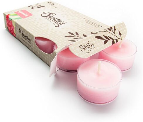 شموع Tealight الفاخرة من اللافندر الإنجليزي النقي - معطرة للغاية بالزيوت العطرية والطبيعية - 6 أضواء شاي أرجوانية - ضوء شموع جميل - صنع في الولايات المتحدة الأمريكية - مجموعة الزهور والزهور in Saudi Arabia