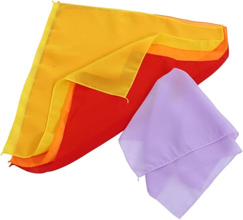 4pcs الساحرة الملونة وسيلة للتحايل الأوشحة خفيفة الوزن الدعائم للحيل مستويات مهارة مضغوطة in Kuwait