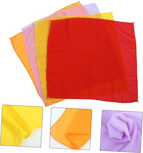 4pcs الساحرة الملونة وسيلة للتحايل الأوشحة خفيفة الوزن الدعائم للحيل مستويات مهارة مضغوطة in Kuwait