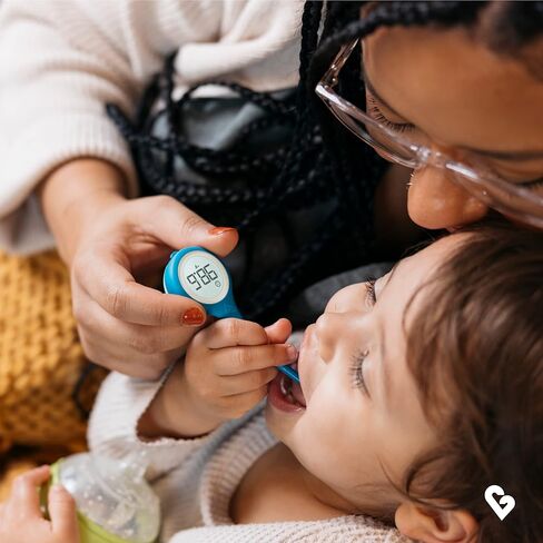 ميزان حرارة الأذن الذكي من كينسا للحمى - مقياس حرارة طبي بالأشعة تحت الحمراء - معتمد من إدارة الغذاء والدواء الأمريكية لقراءات درجة حرارة الجسم لجميع الأعمار - يتصل بتطبيق الهاتف الذكي لتتبع الأعراض والحصول على إرشادات المرض in Kuwait