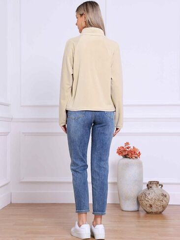 Allegra K Fleece Jacket for Women Fall Jackets 2025 Casual Long Sleeve Button Down Winter Coats with Pockets in Saudi Arabia
