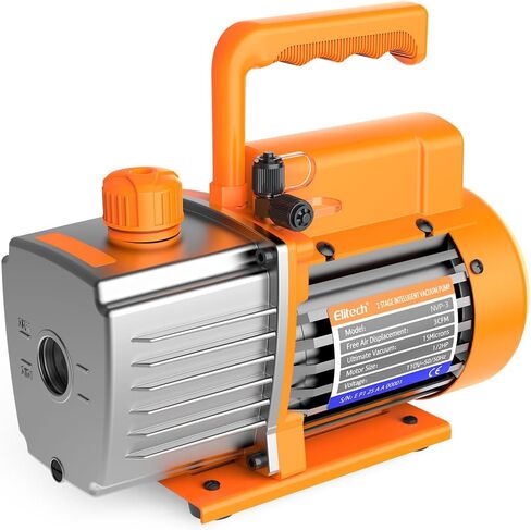 Elitech NVP-3 HVAC مضخة الفراغ 3CFM 1.5L/S 1/4HP مضخة هواء دوار دوار دوار واحد لأنظمة HVAC وأنظمة التبريد ، متينة وسهلة الصيانة in Saudi Arabia