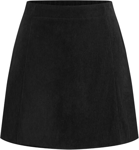 Cider Corduroy Mini Skirt مرنة الخصر A-Line Skirt Fashion's Fashion in Saudi Arabia