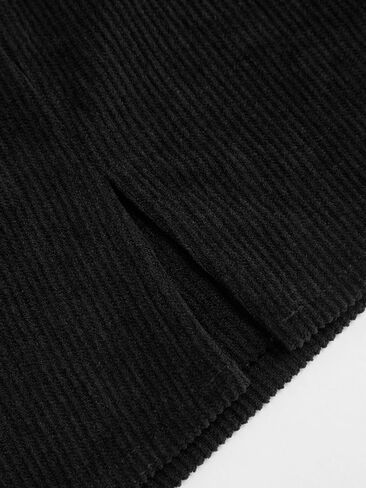 Cider Corduroy Mini Skirt مرنة الخصر A-Line Skirt Fashion's Fashion in Saudi Arabia