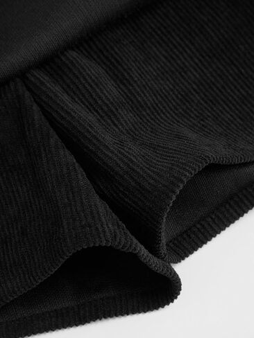 Cider Corduroy Mini Skirt مرنة الخصر A-Line Skirt Fashion's Fashion in Saudi Arabia