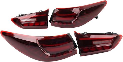 Cnswee6 1 Pair Rear Brake Stop Lamp Tail Light LED Dynamic ABS Red for Mazda 6 2014-2019 in Saudi Arabia