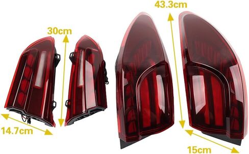 Cnswee6 1 Pair Rear Brake Stop Lamp Tail Light LED Dynamic ABS Red for Mazda 6 2014-2019 in Saudi Arabia