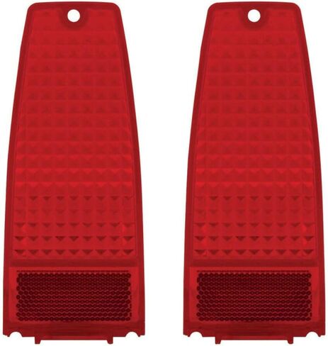 United Pacific (2) Tail Light Lens, Pair - Red - Compatible with Chevy NOVA 1966-1967 in Saudi Arabia