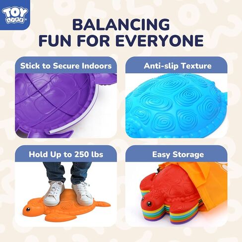 Stepping Stones for Kids 10 Pcs, Kids Outdoor Play Toys, Toddler Outdoor Toys, Balance Stepping Stones Game Outside Toys Kids Ages 4-8, Turtle Stepping Stones, Sensory Toys Kids 5-7, Playground Toys in Saudi Arabia