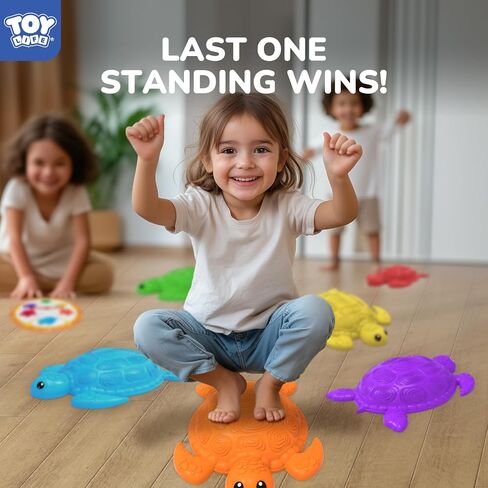 Stepping Stones for Kids 10 Pcs, Kids Outdoor Play Toys, Toddler Outdoor Toys, Balance Stepping Stones Game Outside Toys Kids Ages 4-8, Turtle Stepping Stones, Sensory Toys Kids 5-7, Playground Toys in Saudi Arabia