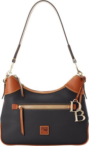 أكياس الكتف Dooney & Bourke للنساء ، حقيبة Hobo Leather Leather مع سحر in Kuwait