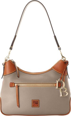 أكياس الكتف Dooney & Bourke للنساء ، حقيبة Hobo Leather Leather مع سحر in Saudi Arabia