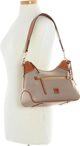 أكياس الكتف Dooney & Bourke للنساء ، حقيبة Hobo Leather Leather مع سحر in Saudi Arabia