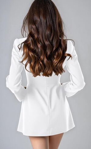 GOBLES Women's Elegant Fall Long Sleeve Boat Neck High Waist A-line Cocktail Dress in Saudi Arabia