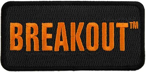 Harley-Davidson 4 in Embroidered Breakout Emblem Sew-On Patch - Black/Orange in Saudi Arabia
