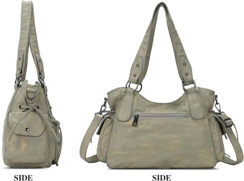 Angel Kiss Hobo Bag for Women Retro Leather Purses and Handbags Roomy Soft Ladies Satchel Bags with Crossbody Strap in Saudi Arabia