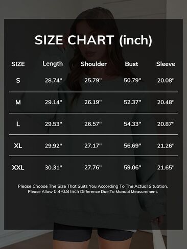 Athmile sweatshirt كبير الحجم للنساء Crewneck Fleece Long Sleeve Pullover Hoodies Tops Fall Fashits Admits Clothes 2025 in Saudi Arabia