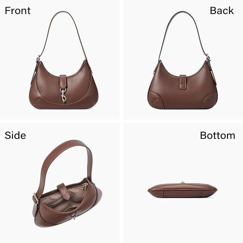 CLUCI Shoulder Bag for Women, Soft Vegan Leather Small Purses with Adjustable Strap, Stylish Hobo Handbags in Saudi Arabia