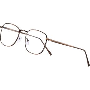 Retro 80s Square Glasses - Premium Non-Prescription Clear Lens for Women, Men & Teens | Walter White Style Fashion Tea Frame in Saudi Arabia