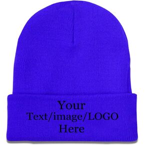 Custom Beanie Hat Personalized Winter Beanies with Custom Text & Photo & Logo Knitted Hat for Men & Women in Saudi Arabia