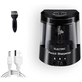 Electric Pencil Sharpener, Battery (Not lncluded) or USB Powered Small Portable for NO.2 Pencils, Automatic for Home and Office Blue in Kuwait