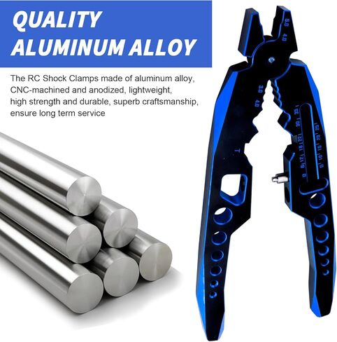 Metal Shock Absorber Pliers Ball Head Pliers Clip Multi-Function RC Tools for Traxxas Arrma Axial Redcat Losi Tamiya HSP HPI Exceed Cars (Black Gold) in Kuwait