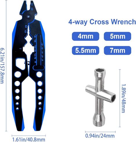 Metal Shock Absorber Pliers Ball Head Pliers Clip Multi-Function RC Tools for Traxxas Arrma Axial Redcat Losi Tamiya HSP HPI Exceed Cars (Black Gold) in Kuwait