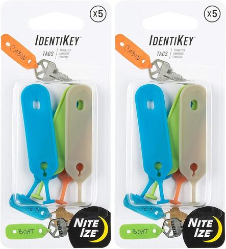 علامات Nite Ize IdentiKey، تحديد المفاتيح بسرعة باستخدام أعلام المفاتيح الملونة والمتينة القابلة للكتابة، متنوعة، عدد 1 (عبوة من قطعة واحدة) in Saudi Arabia
